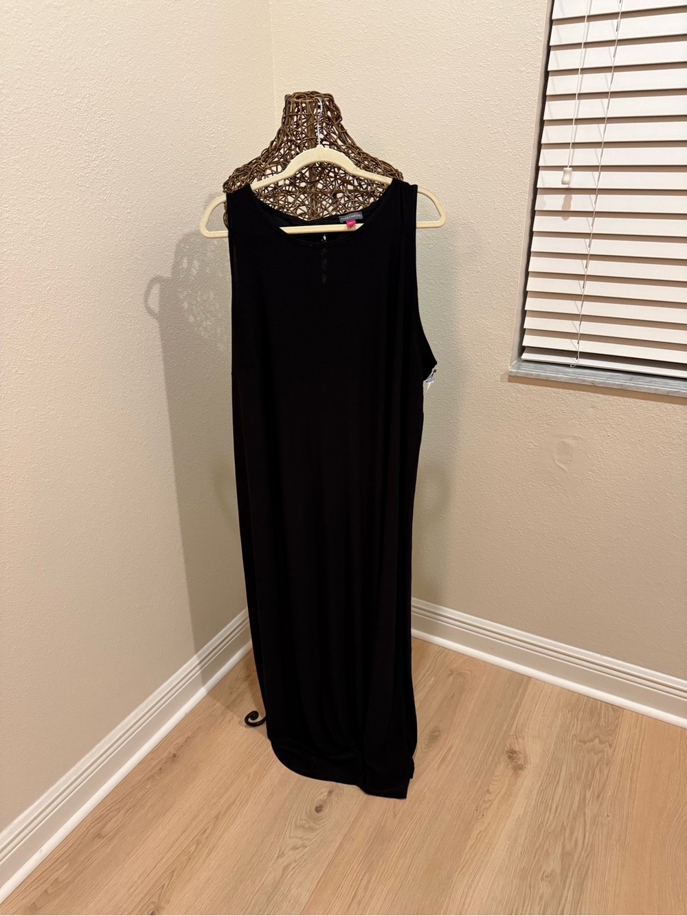 Vince Camuto Sleek Black Sleeveless Maxi Dress